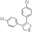 3,4-Bis(4-chlorophenyl)-2,5-dihydrothiophene molecular structure (CAS 951384-58-0)