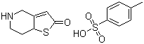 结构式 CAS# 952340-39-5, 5,6,7,7a-四氢噻吩并[3,2-c]吡啶-2(4H)-酮对甲苯磺酸盐