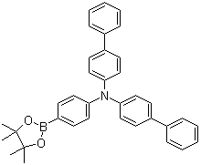 Bis(biphenyl-4-yl)[4-(4,4,5,5-tetramethyl-[1,3,2]dioxaborolan-2-yl)phenyl]amine molecular structure (CAS 952431-30-0)