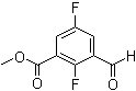结构式 CAS# 952480-00-1, 2,5-二氟-3-甲酰基苯甲酸甲酯