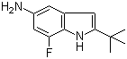 结构式 CAS# 952664-95-8, 2-(叔丁基)-7-氟-1H-吲哚-5-胺