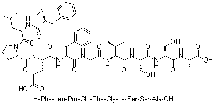 L-Phenylalanyl-L-leucyl-L-prolyl-L-alpha-glutamyl-L-phenylalanylglycyl-L-isoleucyl-L-seryl-L-seryl-L-alanine molecular structure (CAS 952726-78-2)