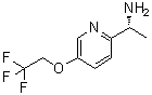 structure of CAS# 953780-33-1, (alphaR)-alpha-Methyl-5-(2,2,2-trifluoroethoxy)-2-pyridinemethanamine