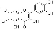 6-溴槲皮素分子结构 (CAS 95412-46-7)