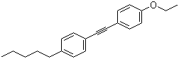 structure of CAS# 95480-29-8, 1-(4-Ethoxyphenyl)ethynyl-4-n-pentylbenzene