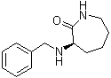 (3R)-Hexahydro-3-[(phenylmethyl)amino]-2H-azepin-2-one molecular structure (CAS 955114-24-6)