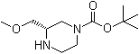 tert-Butyl (S)-3-(methoxymethyl)piperazine-1-carboxylate molecular structure (CAS 955400-16-5)