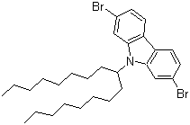 2,7-Dibromo-9-(1-octylnonyl)-9H-carbazole molecular structure (CAS 955964-73-5)