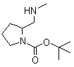 2-[(甲基氨基)甲基]吡咯烷-1-甲酸叔丁酯分子结构 (CAS 955979-19-8)