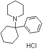 Phenylcyclidine hydrochloride molecular structure (CAS 956-90-1)