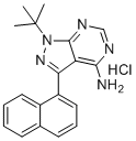 1-Naphthyl PP1 hydrochloride molecular structure (CAS 956025-47-1)