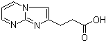 咪唑并[1,2-a]嘧啶-2-丙酸分子结构 (CAS 956101-01-2)