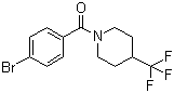 structure of CAS# 956320-62-0, (4-Bromophenyl)(4-trifluoromethylpiperidin-1-yl)methanone