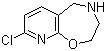 结构式 CAS# 956461-79-3, 8-氯-2,3,4,5-四氢吡啶并[3,2-f][1,4]氧氮杂卓