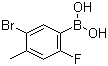 5-Bromo-2-fluoro-4-methylphenylboronic acid molecular structure (CAS 957061-14-2)