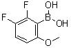 (2,3-Difluoro-6-methoxyphenyl)boronic acid molecular structure (CAS 957061-21-1)