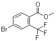 4-溴-2-(三氟甲基)苯甲酸甲酯分子结构 (CAS 957207-58-8)