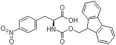 Fmoc-4-nitro-L-phenylalanine molecular structure (CAS 95753-55-2)
