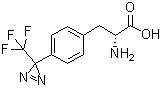 结构式 CAS# 95758-95-5, 4-[3-(三氟甲基)-3H-双吖丙啶-3-基]-D-苯丙氨酸