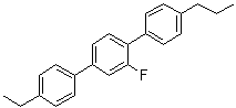 structure of CAS# 95759-44-7, 4''-Ethyl-2'-fluoro-4-propyl-1,1':4',1''-terphenyl;2-BB(F)B-3; PGP 2-3