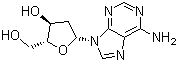 2'-脱氧腺苷分子结构 (CAS 958-09-8)