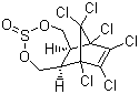 structure of CAS# 959-98-8, Endosulfan I;alpha-Endosulfan; endo-1,4,5,6,7,7-Hexachloro-5-norbornene-2,3-dimethanol cyclic sulfite