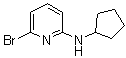 6-溴-N-环戊基-2-吡啶胺分子结构 (CAS 959237-31-1)
