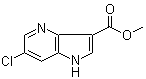 6-Chloro-1H-pyrrolo[3,2-b]pyridine-3-carboxylic acid methyl ester molecular structure (CAS 959245-12-6)