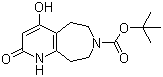1,2,5,6,8,9-Hexahydro-4-hydroxy-2-oxo-7H-pyrido[2,3-d]azepine-7-carboxylic acid tert-butyl ester molecular structure (CAS 959636-64-7)
