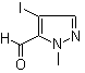 4-碘-1-甲基-1H-吡唑-5-甲醛分子结构 (CAS 959986-66-4)