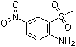 structure of CAS# 96-74-2, 2-Mesyl-4-nitroaniline
