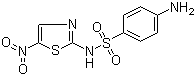 4-氨基-N-(5-硝基-2-噻唑基)苯磺酰胺分子结构 (CAS 960-34-9)