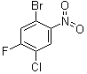 1-Bromo-4-chloro-5-fluoro-2-nitrobenzene molecular structure (CAS 960000-93-5)
