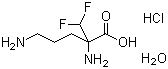 structure of CAS# 96020-91-6, Eflornithine hydrochloride hydrate;2-(Difluoromethyl)ornithine hydrochloride hydrate