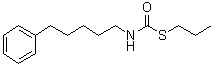 (5-Phenylpentyl)carbamothioic acid S-propyl ester molecular structure (CAS 96021-99-7)