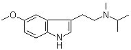 5-Methoxy-N-methyl-N-(1-methylethyl)-1H-indole-3-ethanamine molecular structure (CAS 96096-55-8)