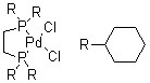 结构式 CAS# 96165-44-5, [1,2-双(二环己基膦)乙烷]二氯化钯