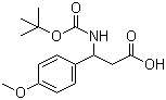 3-N-Boc-Amino-3-(4-methoxyphenyl)propionic acid molecular structure (CAS 96363-20-1)