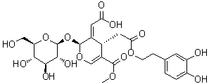 Oleuropeinic acid molecular structure (CAS 96382-90-0)