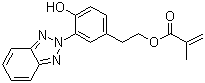 2-[3-(2H-Benzotriazol-2-yl)-4-hydroxyphenyl]ethyl methacrylate molecular structure (CAS 96478-09-0)