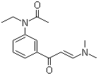 N-Ethyl-N-3-((3-dimethylamino-1-oxo-2-propenyl)phenyl)acetamide molecular structure (CAS 96605-66-2)