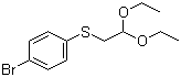 结构式 CAS# 96804-05-6, 1-溴-4-[(2,2-二乙氧基乙基)硫基]苯
