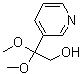 beta,beta-Dimethoxy-3-pyridineethanol molecular structure (CAS 96994-63-7)