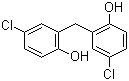 structure of CAS# 97-23-4, Dichlorophen;2,2'-Dihydroxy-5,5'-dichlorodiphenylmethane; Bis(5-chloro-2-hydroxyphenyl)methane; 2,2'-Methylene-bis(4-chlorophenol)