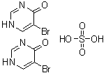 5-Bromo-4(3H)-pyrimidinone hemisulfate molecular structure (CAS 97234-97-4)
