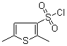 2,5-Dimethylthiophene-3-sulfonyl chloride molecular structure (CAS 97272-04-3)