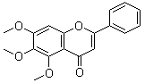 5,6,7-Trimethoxyflavone molecular structure (CAS 973-67-1)