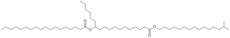 Isocetyl stearoyl stearate molecular structure (CAS 97338-28-8)