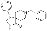 8-苄基-1-苯基-1,3,8-三氮杂螺[4.5]癸烷-4-酮分子结构 (CAS 974-41-4)