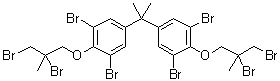 2,2-Bis[3,5-dibromo-4-(2,3-dibromo-2-methylpropoxy)phenyl]propane molecular structure (CAS 97416-84-7)